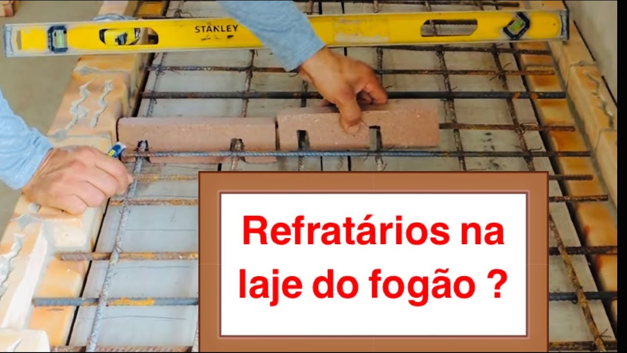 Laje do fogão de lenha e forno 👉ferragens e Refratario