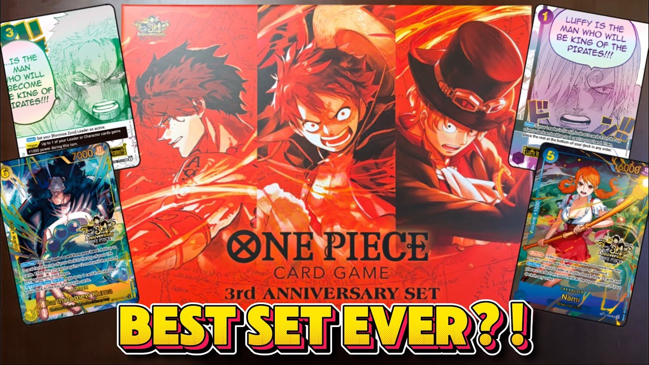 The Japanese 3rd Anniversary Set Is INSANE | ONE PIECE CARD GAME UNBOXING AND REVIEW