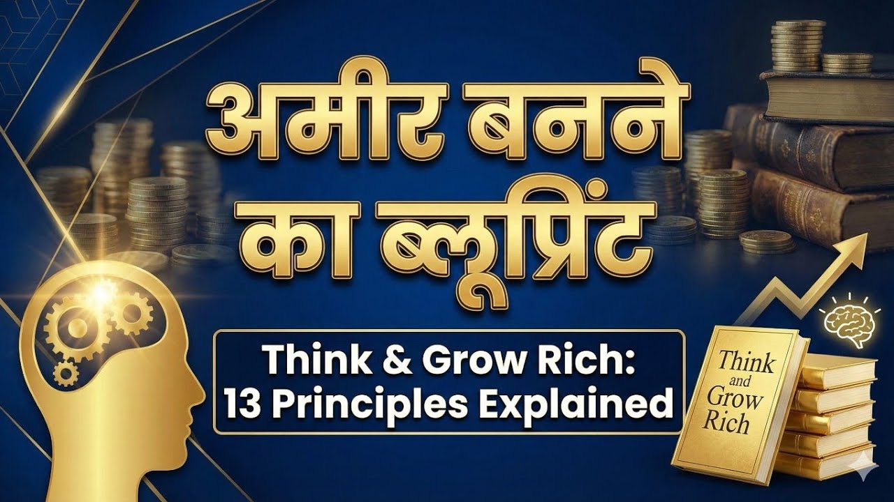 Think and Grow Rich Summary in Hindi | 13 Principles of Success by Napoleon Hi