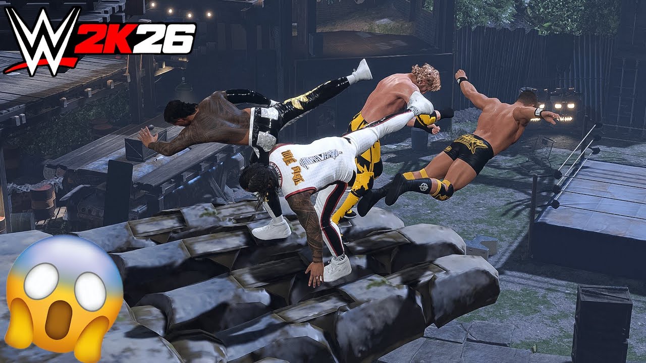WWE 2K26 Scrapyard - Usos vs Vision Brawl | Gameplay