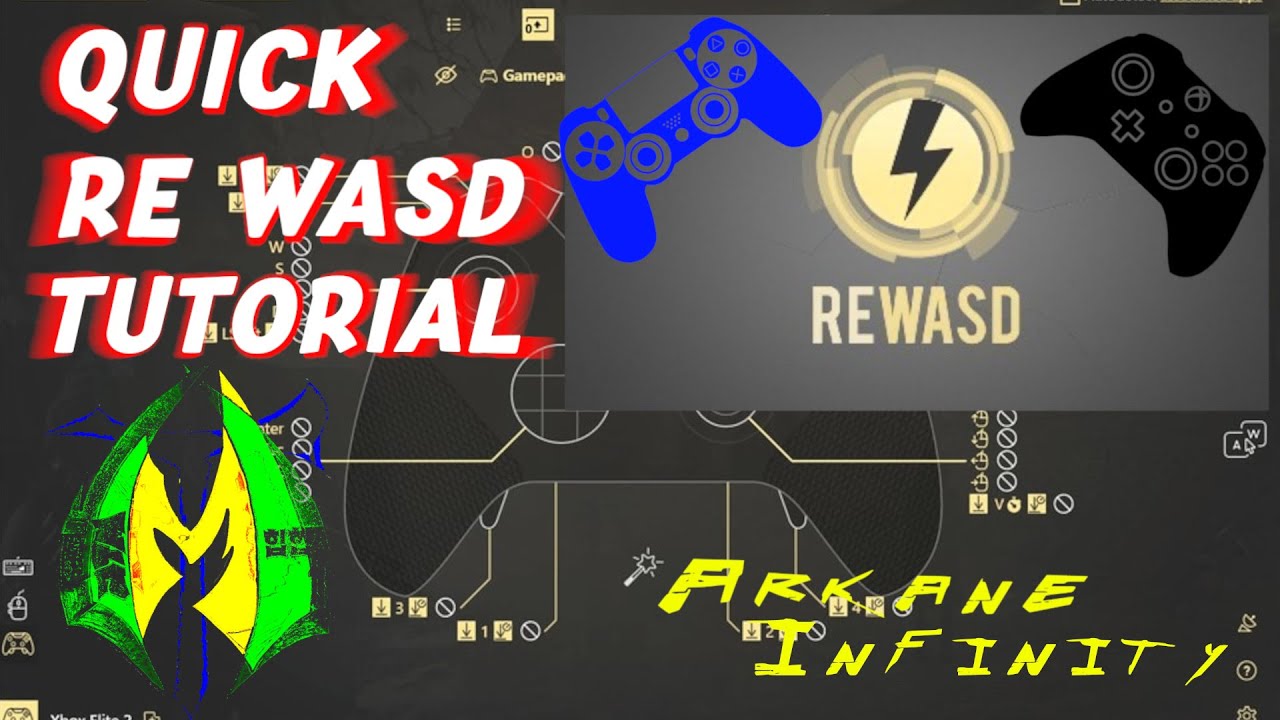 Quick Intermediate REwasd -tutorial- RIGHT STICK as LOOK with controller- Arkane Infinity Gaming