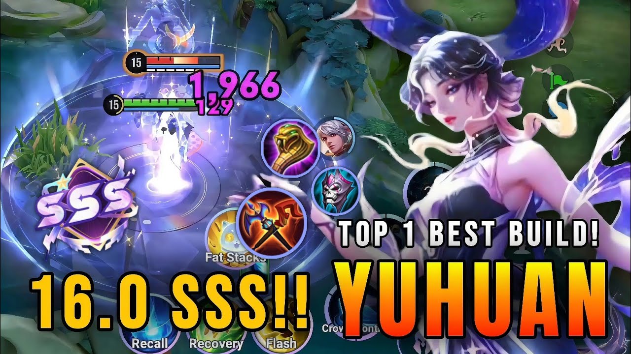 MONSTER MAGE!! Insane Yuhuan 16.0 SSS MVP Gameplay (9-Min Run) | Top 1 Best Build in Honor of Kings