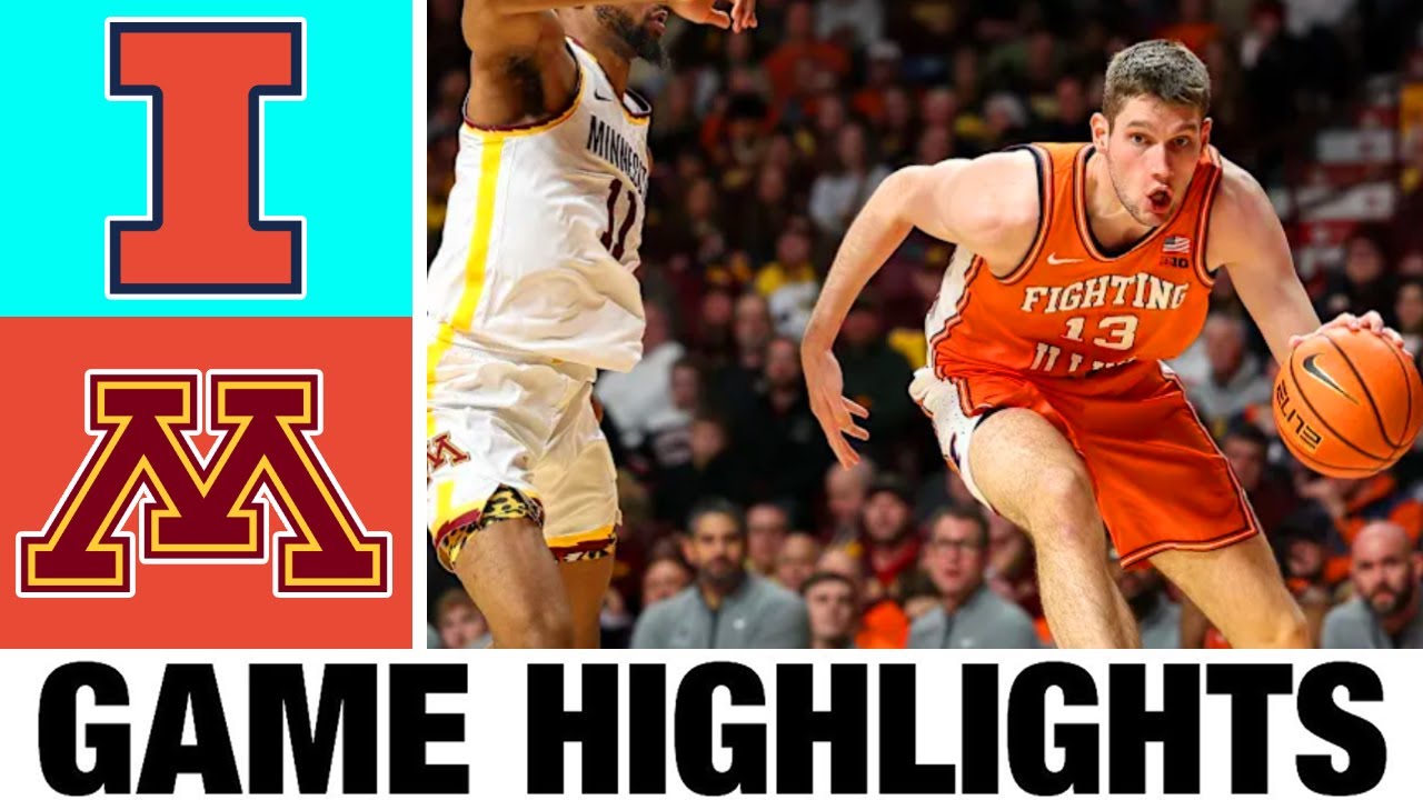 #13 Illinois vs Minnesota Highlights | Men's Basketball | College Basketball 2025