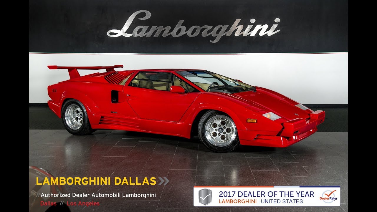 1989 Lamborghini Countach 25th Anniversary Rosso LC479