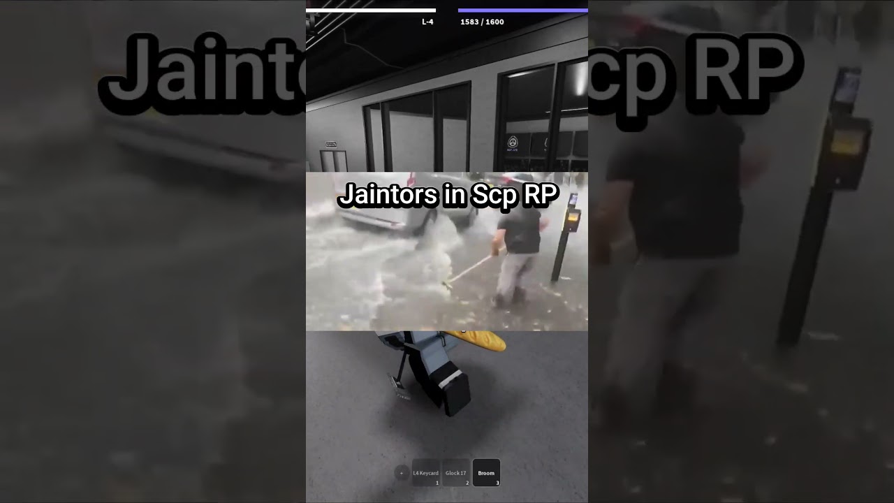 Why do Janitors use a broom for mopping in Scp Roleplay  #roblox #trending #meme