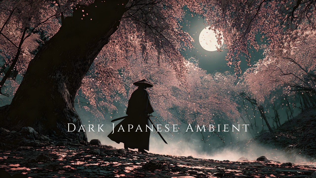桜と月光の静寂 | Dark Japanese Ambient | Deep Focus Instrumental for Work & Study