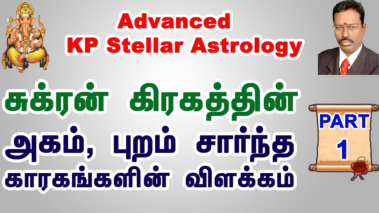 Learn Astrology in Tamil | சுக்ரனின் கிரக காரகங்கள் Part 1 | Basic KP Astrology Classes in Tamil