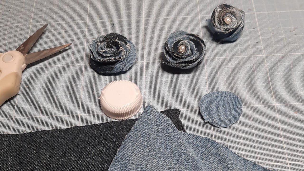 Tuto Fleur en Jeans récup facile