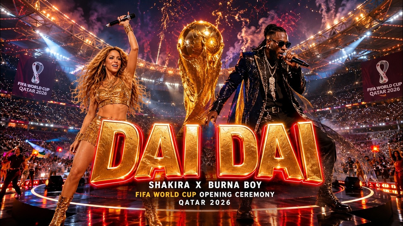 Shakira & Burna Boy WORLD CUP 2026 OPENING CEREMONY 🔥 DAI DAI | Epic Stadium Concert