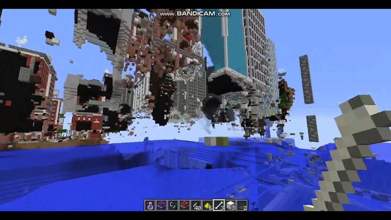 Blowing Up a Minecraft City Map Part 8 - FurF Wheel