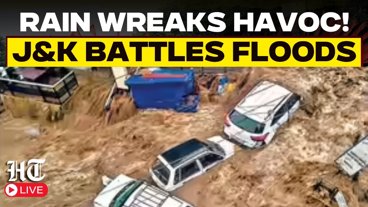 LIVE | Heavy Rain Triggers Flood-Like Situation in J&K's Rajouri | Roads Waterlogged,Normal Life Hit