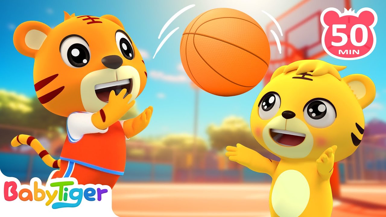 一起玩球吧🐯🏀🐯 | 大合集 | 經典熱門兒歌 | Kids Song | 動畫 | 童謠 | 兒童學習 | 卡通片 | Babytiger 中文 | Nursery Rhymes