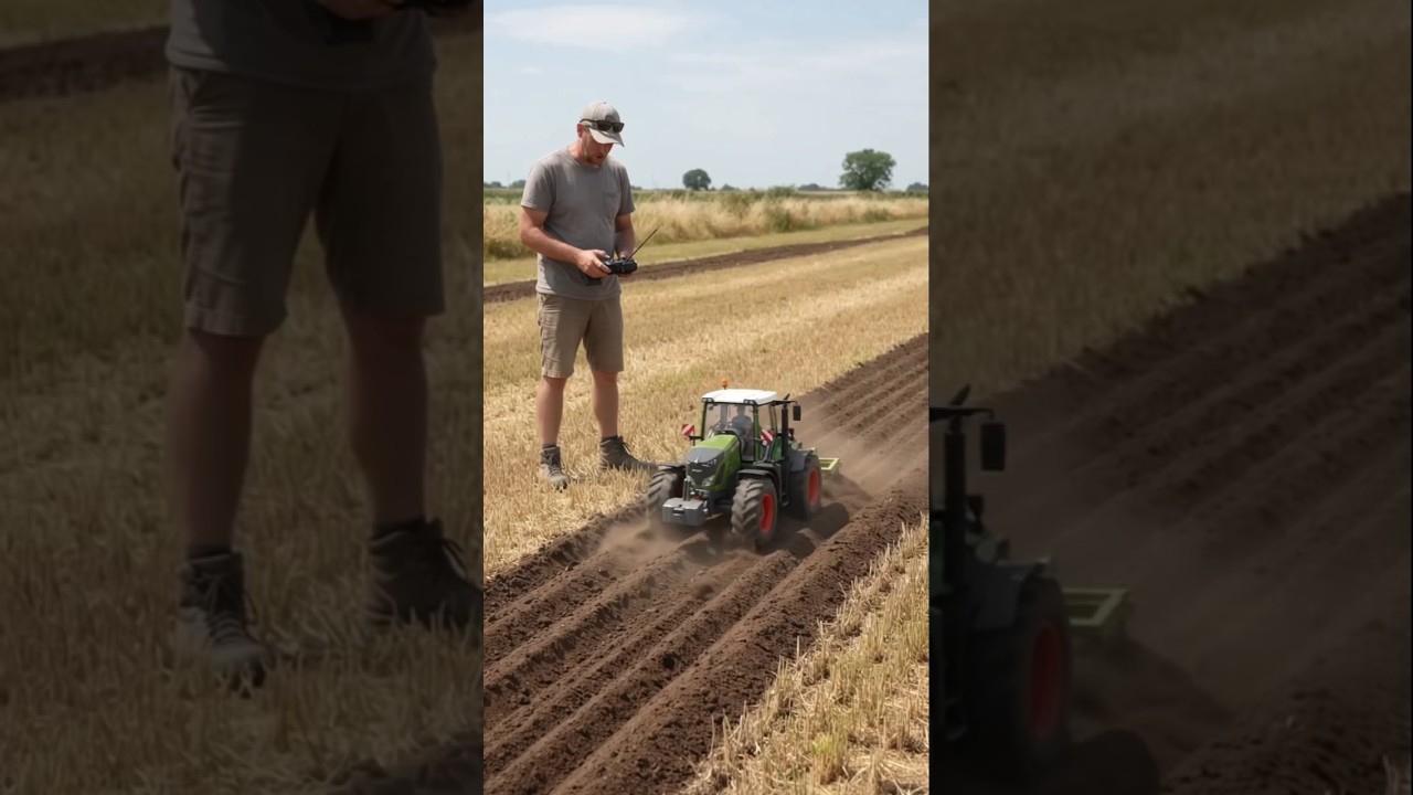 Ham Rc Tractor Testing Review Video!Testing A Mini RC Tractor Plowing Power Testing video #shorts