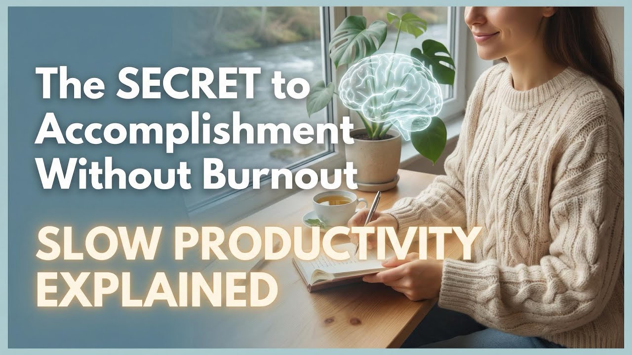 The SECRET to Accomplishment Without Burnout (Slow Productivity Explained)