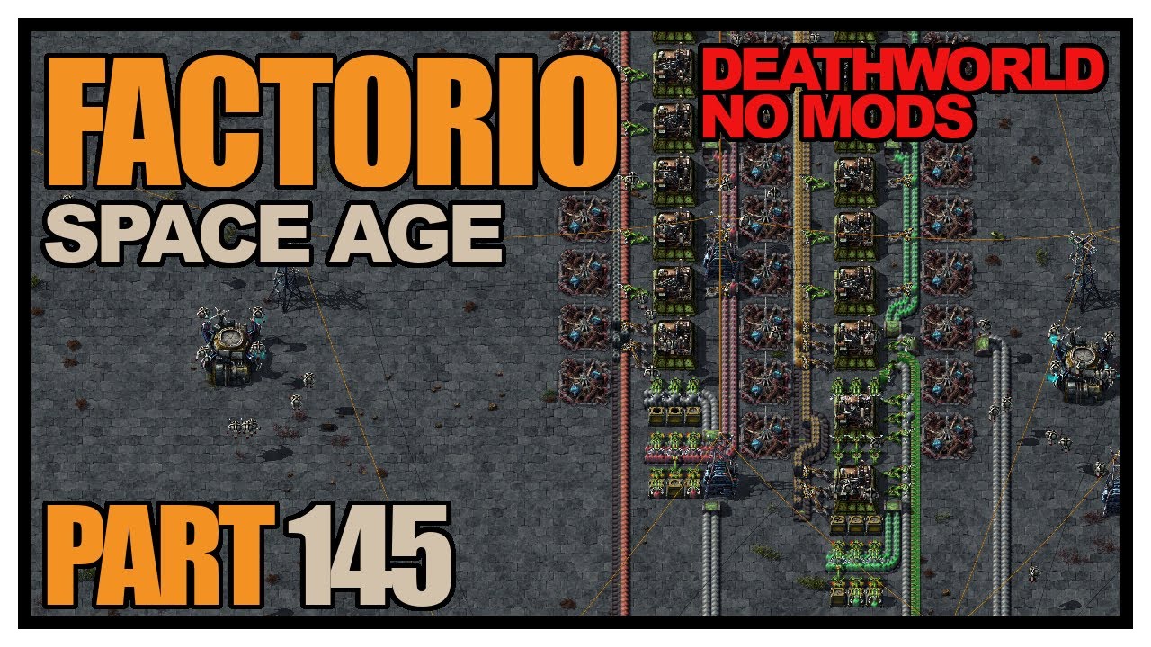 Factorio Space Age - Episode 145 - 10k SPM (Red & Green science)! (Deathworld, no mods)