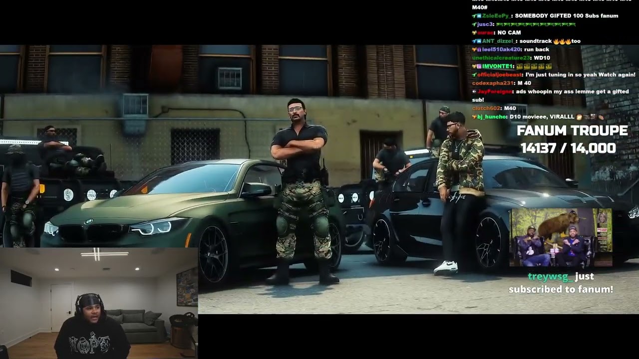 Fanum Reacts To District 10 Roleplay - GTA V Cinematic