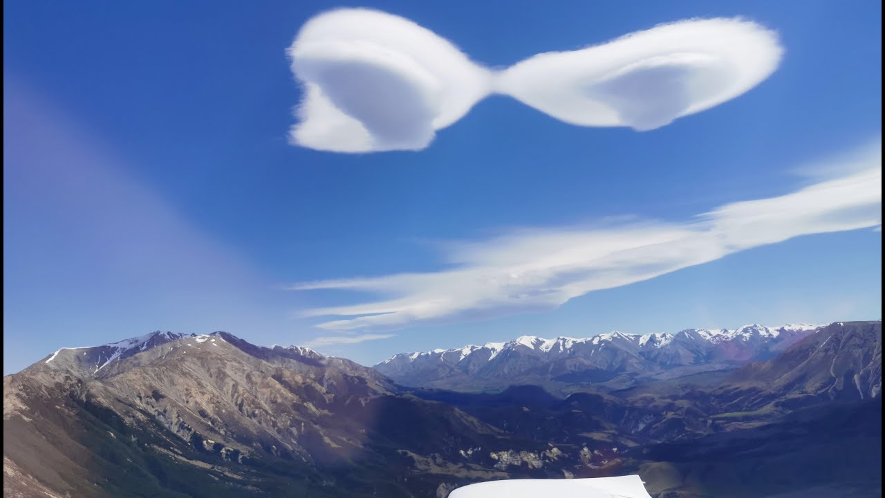 Crossing New Zealand's Southern Alps in a light plane on a windy day!