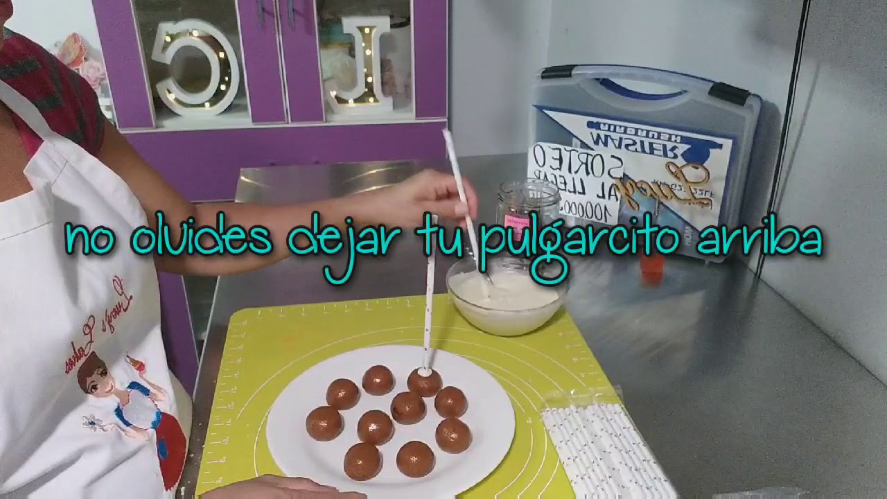 Cómo hacer cake pops para primera comunión