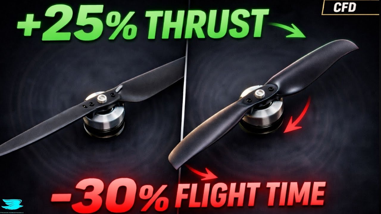 Curved-Tip Propellers: More Thrust, Less Battery Life?