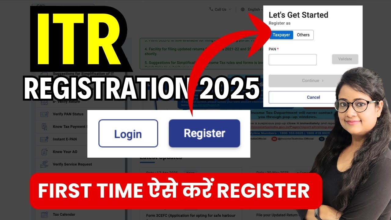 How to Register on Income Tax efiling Income Tax Registration 2025 | ITR e-Filing Kaise Shuru Kare?