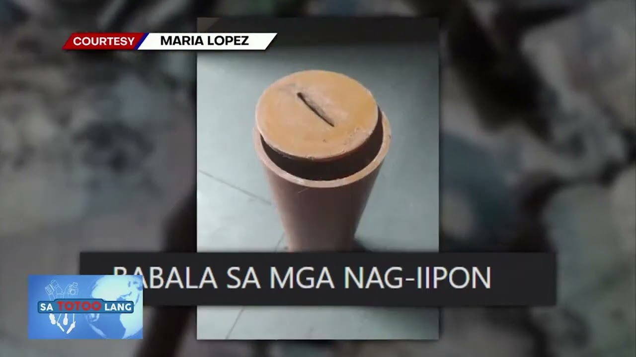 Inipon na pera sa alkansya, nasira