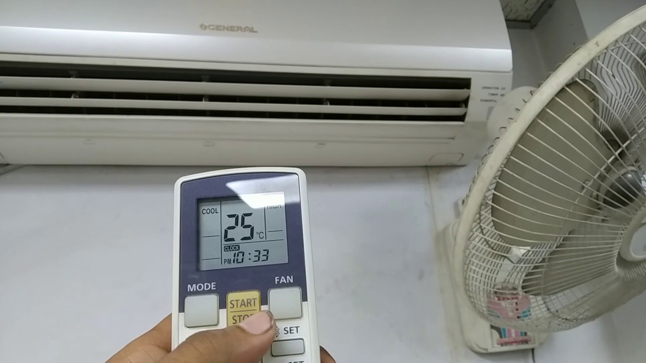 General Ac Remote setting || #general_AC_remote_setting || How to do General ac remote setting