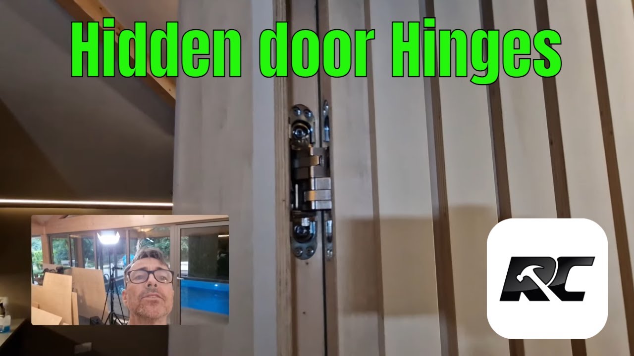 Hidden door Hinges used in feature walls and panelling