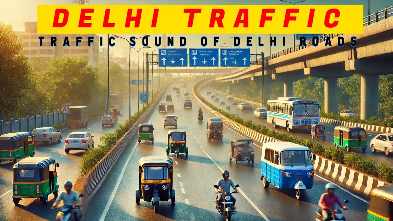Traffic Noises of Delhi Traffic|Traffic Sound | Traffic Video