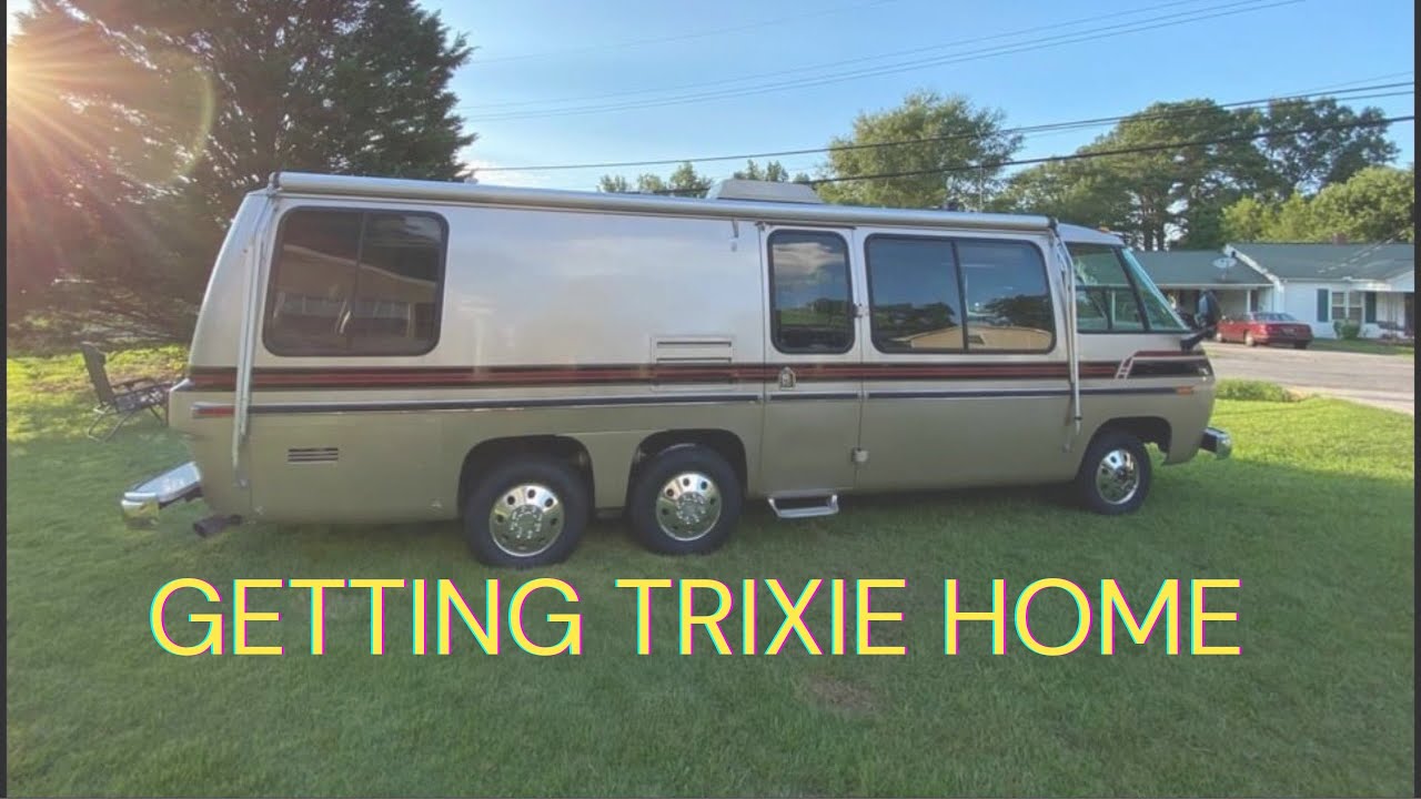 1976 GMC Motorhome *TRIXIE* Comes Home | Fuel System Leaks + Repair | RV Towing | Test Drive