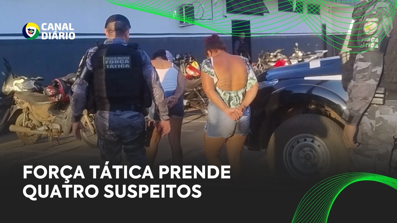 Polícia Militar prende quatro suspeitos ligados a facção criminosa em Cáceres