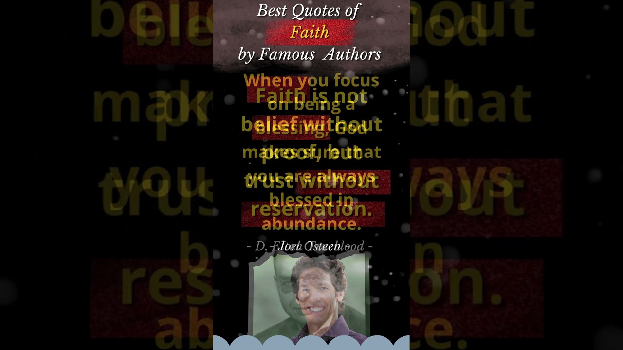 Faith Quotes - Part 1 - Quotes of The Day by Famous Authors | Your Quotes Channel