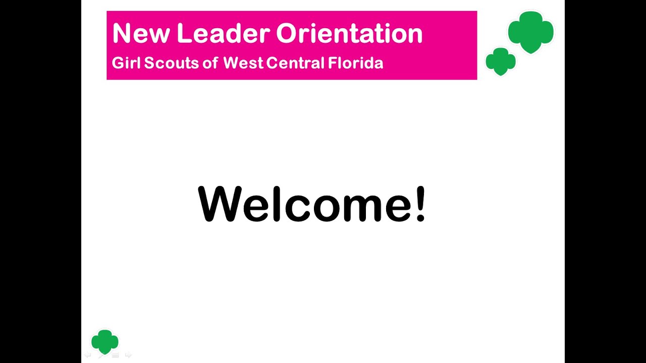 GSWCF New Leader Orientation