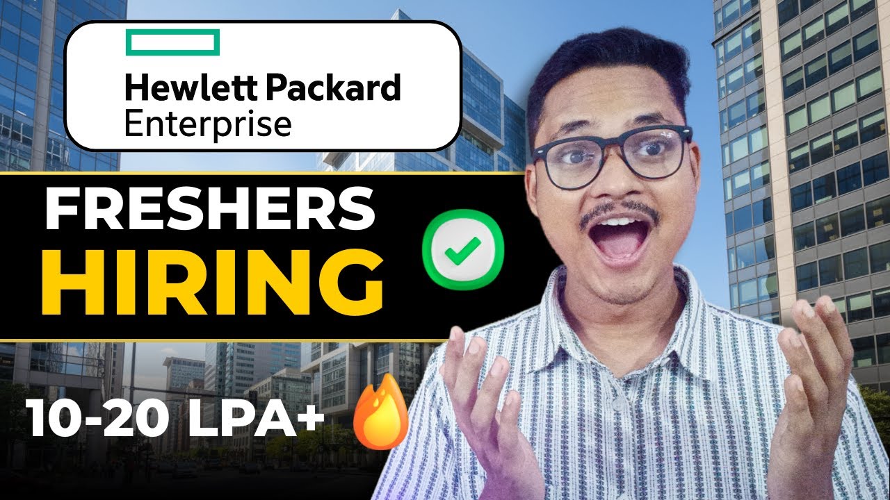 HPE Hiring Freshers 🔥 Apply Now - Job for Fresher (WFH)