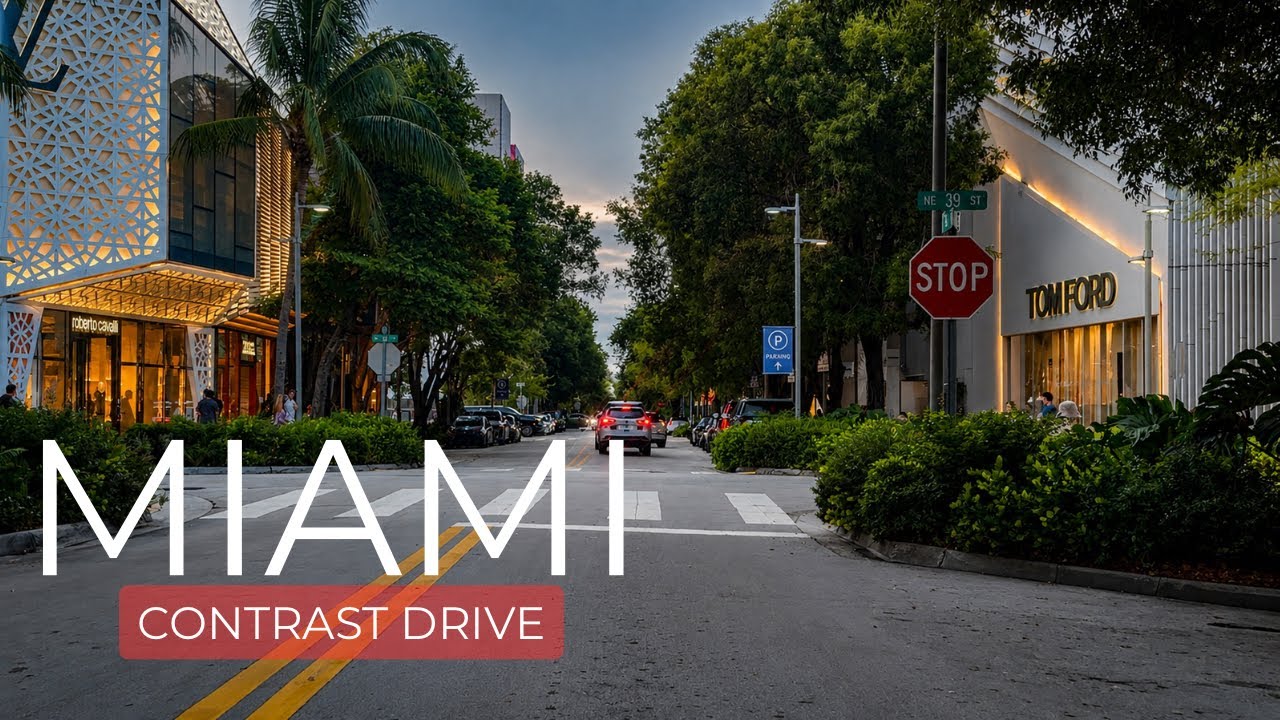 Miami Driving Tour 4K | Little Haiti, Midtown & Design District Contrast 🚗