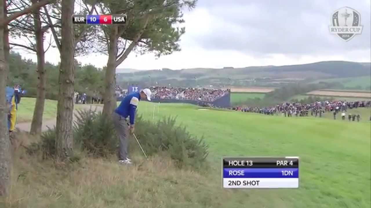 Justin Rose - a bit of Seve Ballesteros at the 2014 Ryder Cup