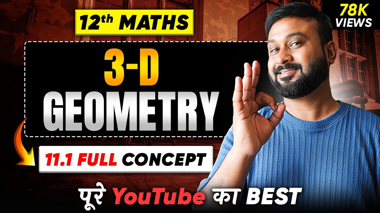 Class 12 Math NCERT | Chapter 11 Three Dimensional Geometry  | Ex 11.1 Introduction | Vidyawise