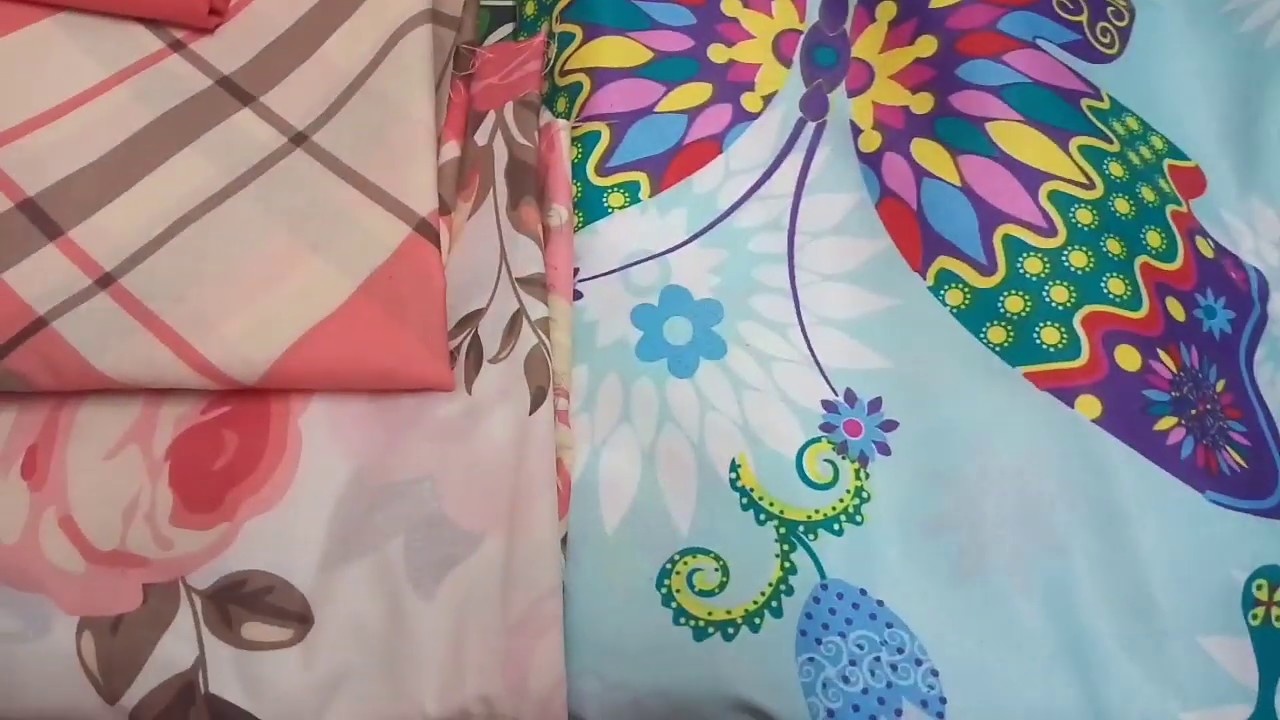 مشترياتي من قماش الملايات //ازاي نعرف نفرق بين القطن والمخلوط (العامرية والثري دي والجلاس والمصرية)