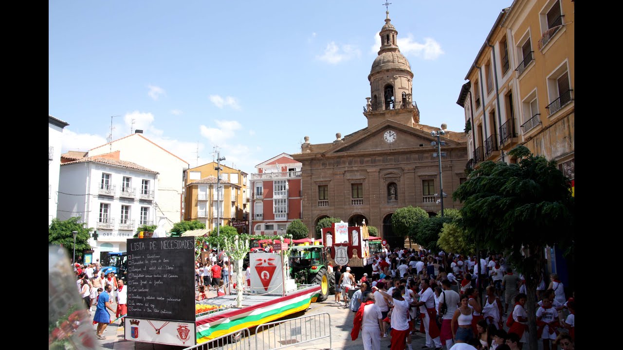 Calahorra La Rioja Fiestas de Agosto - Carrozas y subidita al Raso