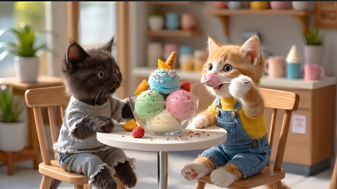 Cute Meow Meow Cat 😻Naughty Baby Cat Playing