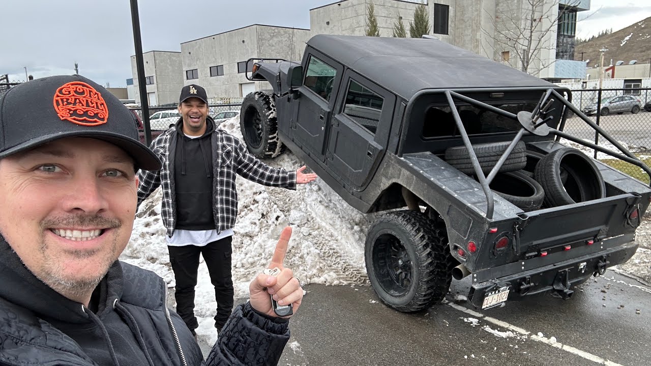 4 American friends come to my home in Canada… feat DDE Hummer H1