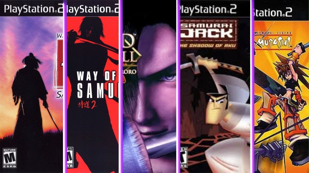 TODOS OS JOGOS DE SAMURAI DO Playstation 2 -  jogos de espada ps2