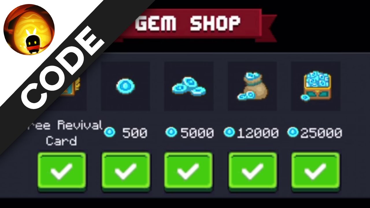 SECRET SOUL KNIGHT CODES FOR FREE GEMS