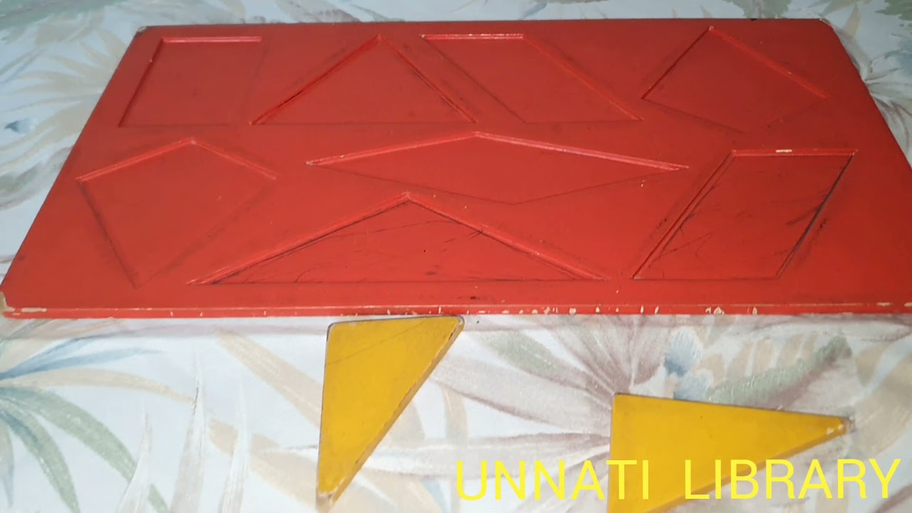 Triangle board puzzle from Unnati Library