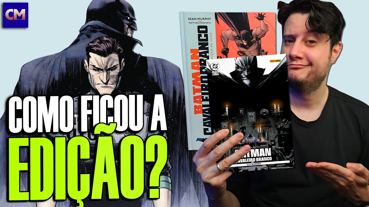🟡UMA BELA EDIÇÃO!! Batman: Cavaleiro Branco (DC De Bolso) + Comparação Encadernado de Luxo!