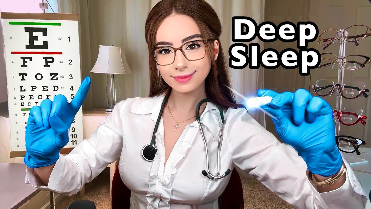 ASMR Eye Exam for Sleep 💤 3 Hours of Medical Roleplay, Cranial Nerve Exams & Light Triggers 😴