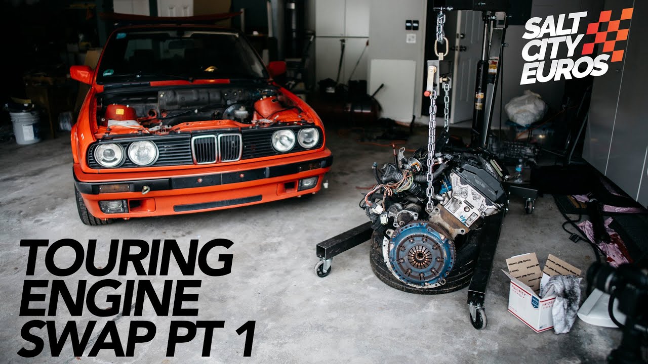 E30 Touring Engine Swap - Motor Removal - PT1