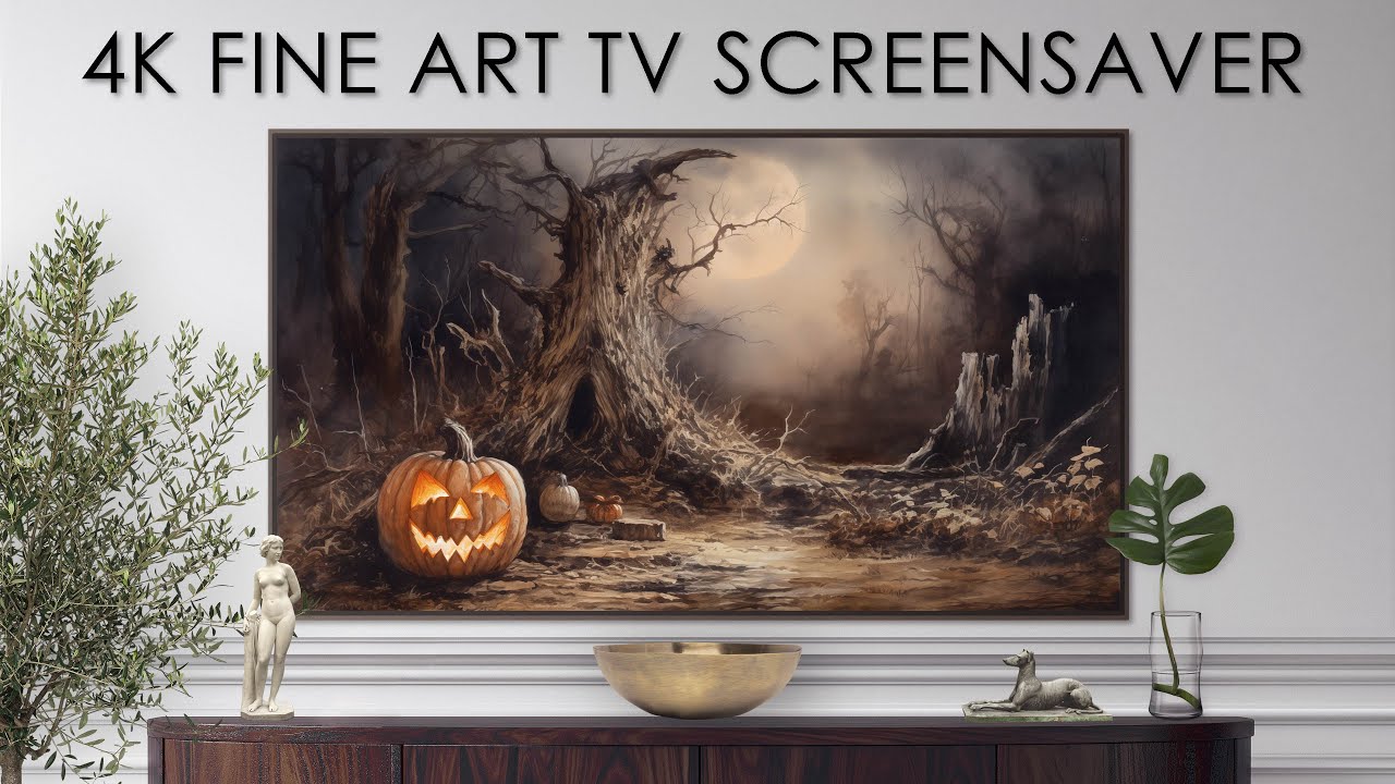 Halloween TV Art Screensaver | Haunted Forest TV Background | Fall TV Art | 4K Fine Art for your TV