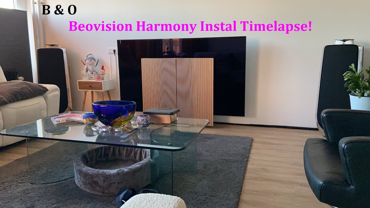 The NEW B&O Beovision Harmony Instalation Time Lapse in 4K!