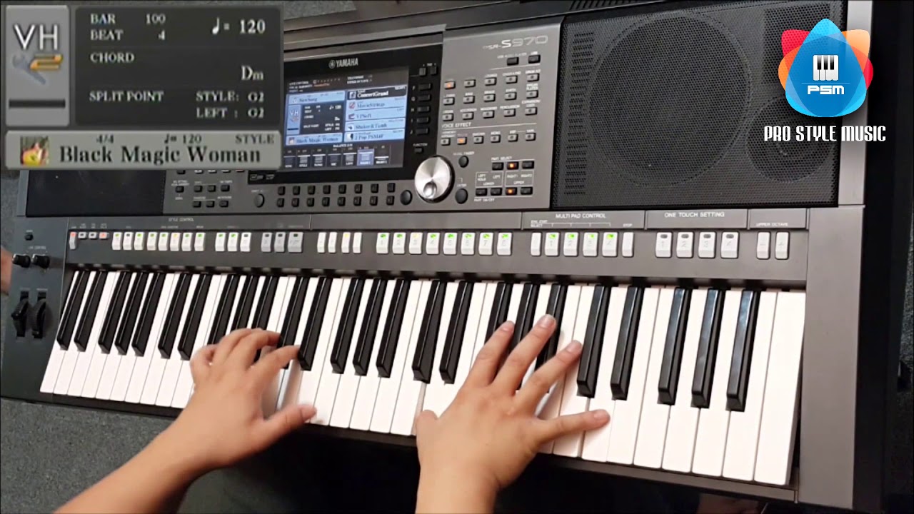 Black Magic Woman - Carlos Santana Cover on Yamaha PSR S970