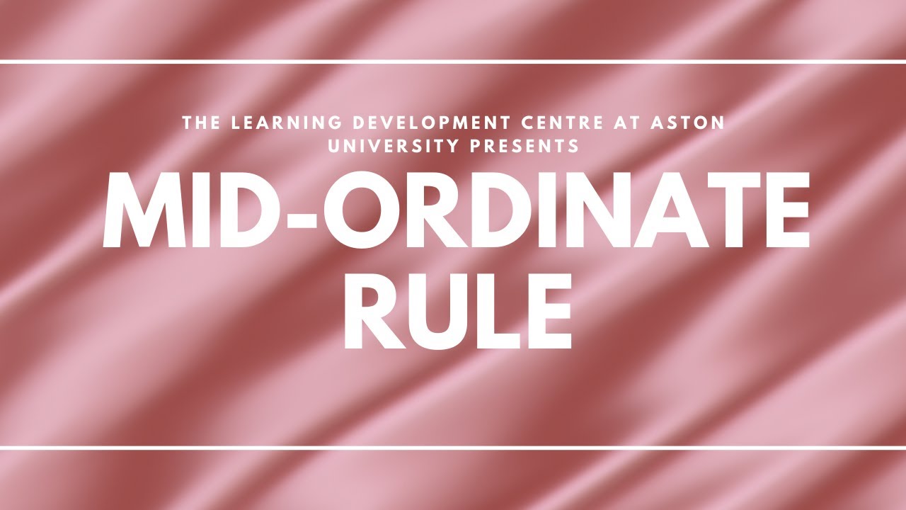 Mid-Ordinate Rule Example